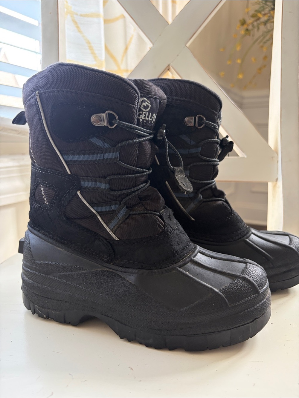 Magellan Outdoors Black Kids Insulated Winter Boots